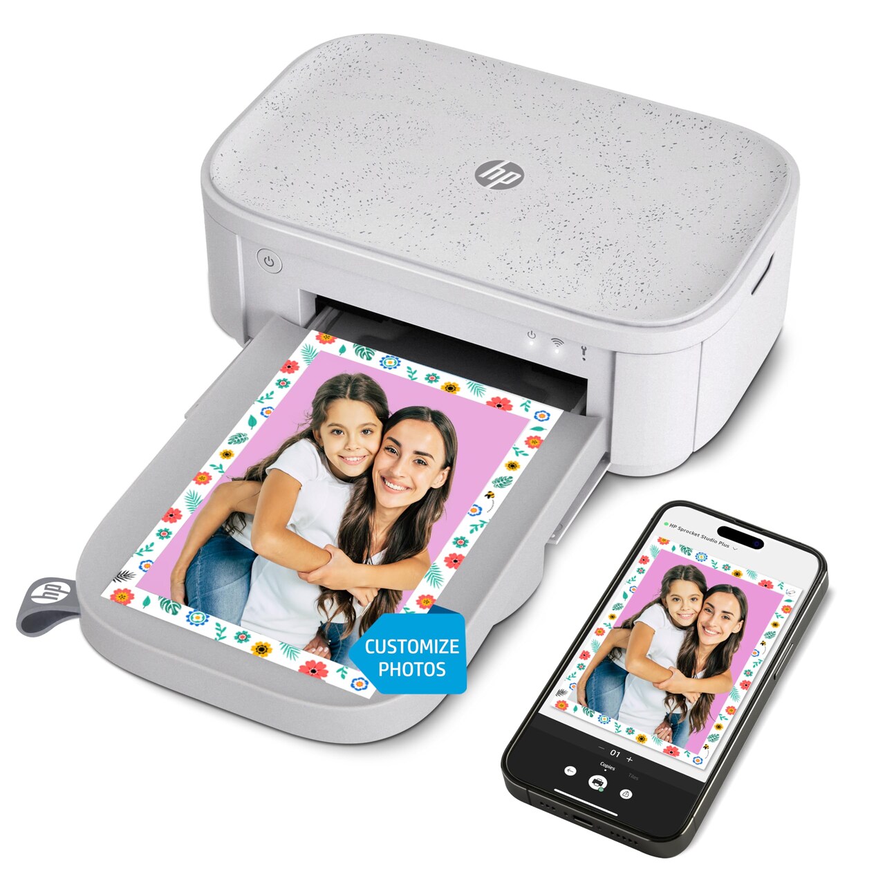 HP Sprocket Studio Plus Portable Printer, 4x6" WiFi Instant Photo Printer for iOS & Android Devices